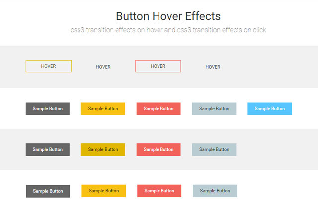 button Hover Effect Using CSS3